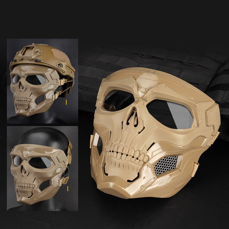 WoSport Tactical Half Face Airsoft Mask - TAN