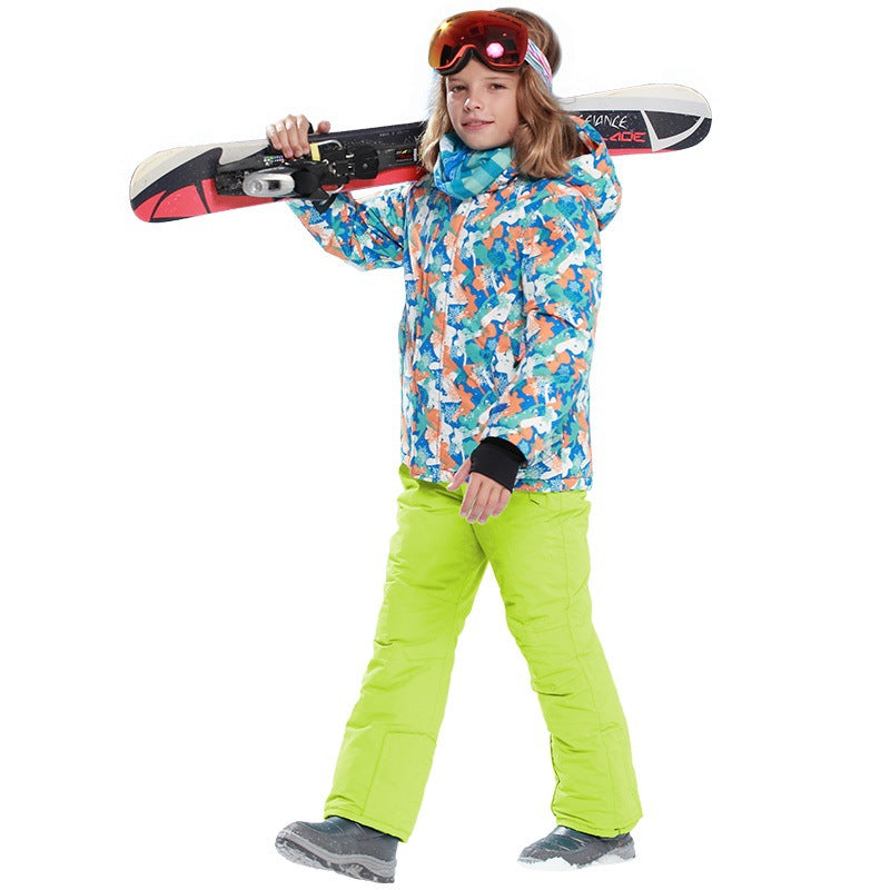 HARDLAND Boys Ski Jacket Snow Jacket Pants Suits Windproof Waterproof Winter Coats
