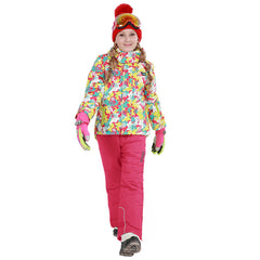 HARDLAND Girls Snowsuits Hooded Insulated Windproof Winer Coats Ski Jacket Snow Pants Set
