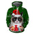 HARDLAND Unisex 3D Ugly Christmas Sweatshirt Kangaroo Pocket Hoodies Pullover