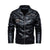 HARDLAND Men's Fashion Coat Leather Jacket Motorcycle Style