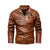 HARDLAND Men's Fashion Coat Leather Jacket Motorcycle Style