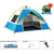 HARDLAND Outdoor Double Layer Camping Tent Easy Instant Pop Up