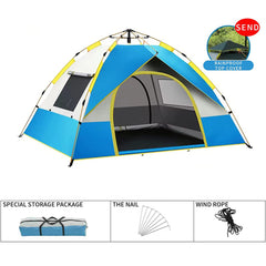 HARDLAND Outdoor Double Layer Camping Tent Easy Instant Pop Up