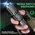HARDLAND Telescopic Zoom Flashlight USB Charging Strong Light Flashlight