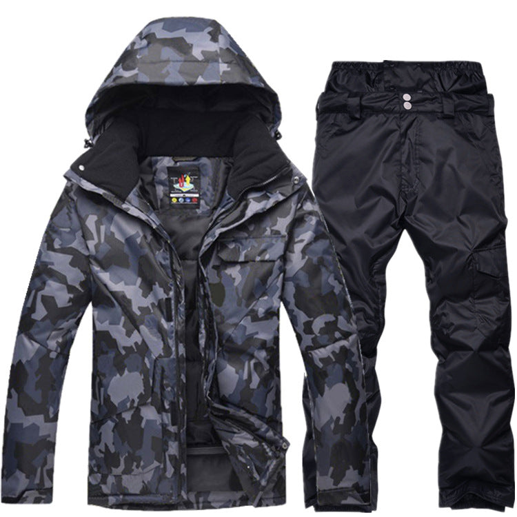 HARDLAND Men's Camouflage Snow Clothes Skiing Suit Sets Jackets and Pants