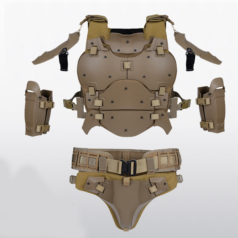 HARDLAND Airsoft Vest Vests Adjustable Tactical Molle Body Chest Protector Set