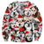 HARDLAND Unisex Ugly Christmas Crewneck Sweatshirt Novelty 3D Graphic Long Sleeve Sweater Shirt