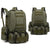 HARDLAND Tactical Backpack 55L With Built-up 3 MOLLE Bags Rucksacks For Travelling