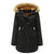 HARDLAND Women's Hooded Fleece Line Coats Parkas Faux Fur Jackets