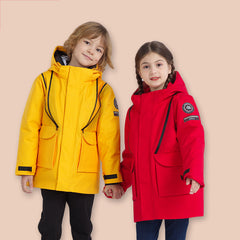 HARDLAND Kids 2 in1 Waterproof Winter Down Jacket Puff Winter Parka
