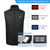 HARDLAND Heated Vest 11 Heating Zones, 2 Separate Controller, USB Lightweight Electric Heated Jacket for Men
