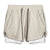 HARDLAND Men's 2 In 1 Double-deck Quick Dry GYM Sport Shorts