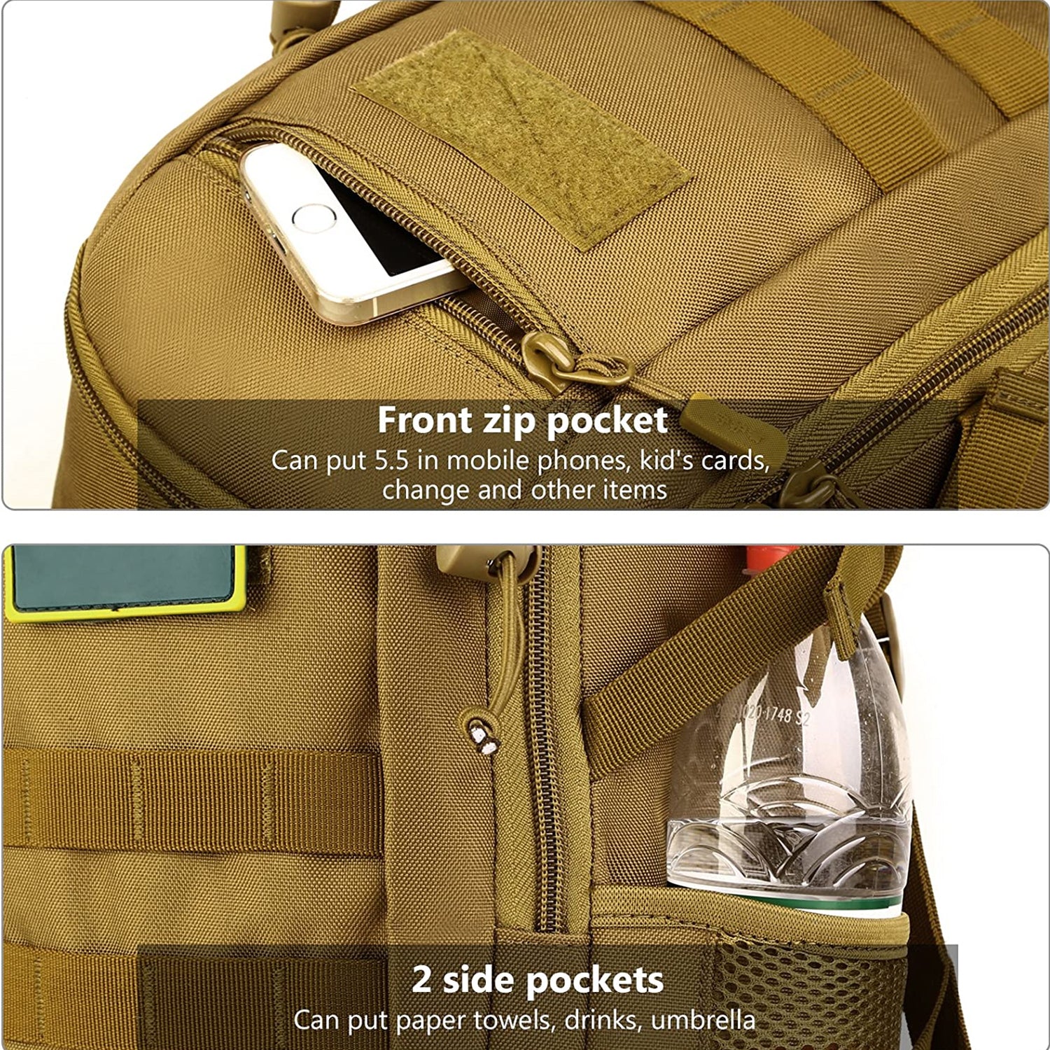 HARDLAND Small Tactical Backpack Mini 12L Daypack