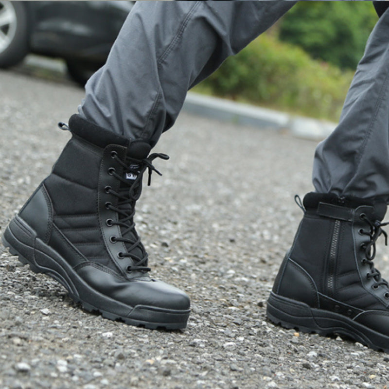 HARDLAND Men's Tactical Sport Side Zip Military Boot