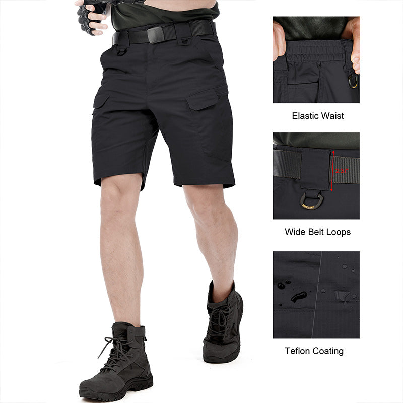 Hardlandtactical Men's Tactical Shorts | Waterproof Tactical Shorts | HARDLAND Propper Shorts, Khaki / 40