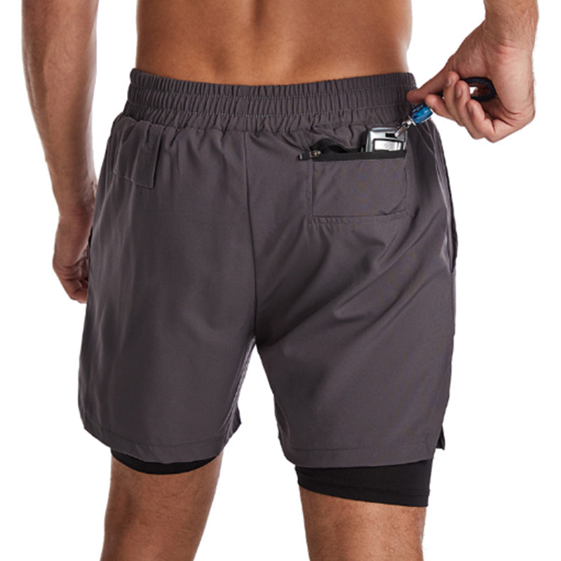 HARDLAND Men's 2-in-1 Stealth Outdoor Sports Shorts