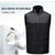 HARDLAND Heated Vest 9 Heating Zones, 2 Separate Controller, USB Lightweight Electric Jacket for Men