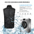 HARDLAND Heated Vest 11 Heating Zones, 2 Separate Controller, USB Lightweight Electric Heated Jacket for Men