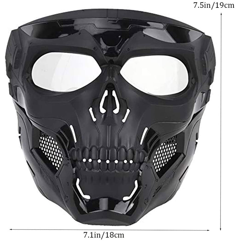 Large Clear Mesh Airsoft Full Face Mask Protect Safety BB Mask Goggles  Paintball