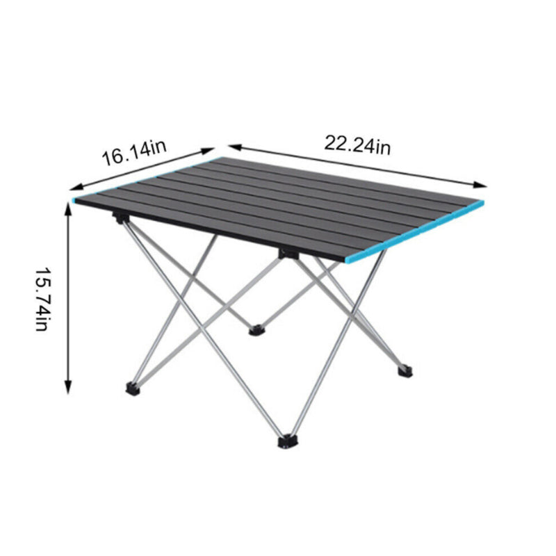 HARDLAND Portable Folding Table Aluminum Camping Desk