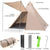 HARDLAND Large Waterproof Tipi Tents 8 Person Room Teepee Tent Instant Setup Double Layer