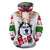 HARDLAND Unisex 3D Ugly Christmas Sweatshirt Kangaroo Pocket Hoodies Pullover
