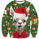 HARDLAND Unisex Ugly Christmas Crewneck Sweatshirt Novelty 3D Graphic Long Sleeve Sweater Shirt