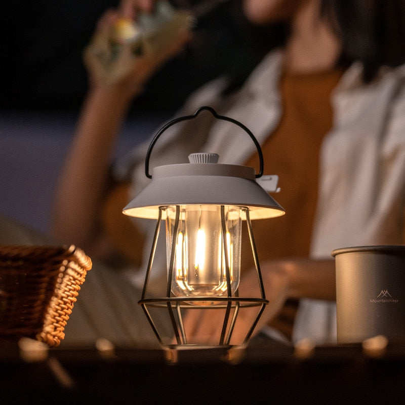 HARDLAND LED Camping Light Portable Retro Lantern Vintage Tent Lighting Lights