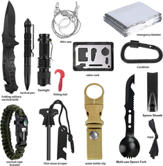 HARDLAND Survival Kit 14 in 1, Survival Gear and Equipment