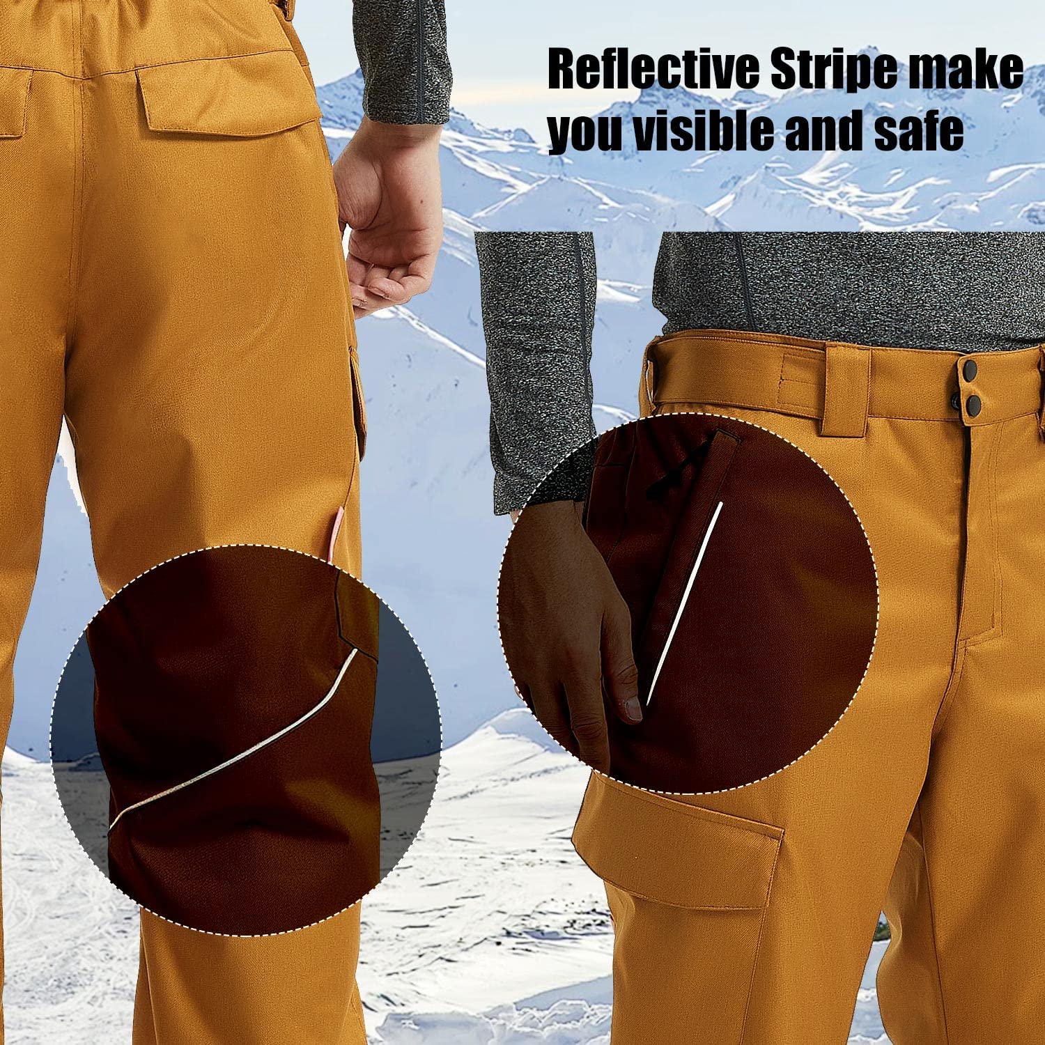 HARDLAND Men's Mountain Insulated Ski Pants