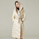 HARDLAND Winter Women's Coat Fashion Patchwork Long Puffer Coat Casual