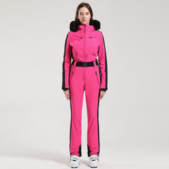 HARDLAND Women's Classic Faux-Fur Trim Dawn Ski Suit