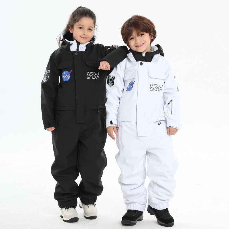 HARDLAND Kids Ski Suit Boys Girls One Piece Snowsuits