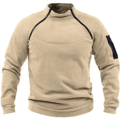 Men's Gym Outdoor Warm Zippers Pullover