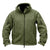 HARDLAND Men's Tactical Fleece Jacket Warm Multi-Pockets Outdoor Hooded Coat