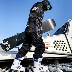 HARDLAND Men's Fighter & Shark Conjoined One Piece Snowboard Suits