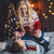 HARDLAND Christmas Sweater For Couples Knitted With Long Sleeves