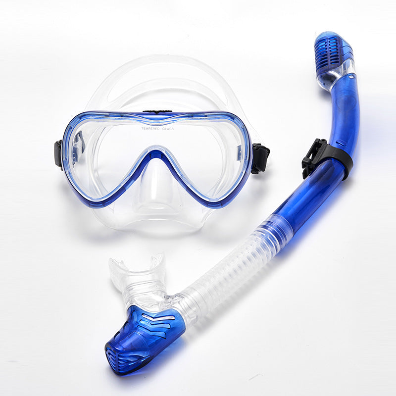 HARDLAND Scuba Snorkeling Set, Panoramic View Anti-Fog Diving Mask