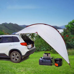 HARDLAND Portable Waterproof Car Rear Tent Outside Camping Shelter Outdoor Car Tent