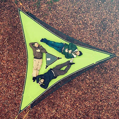 HARDLAND Giant 3-Person Anti-Roll Camping Hammock