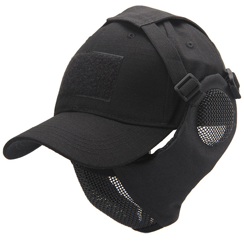 Demi-masque Tactique Pliable Masque Tactique Airsoft/paintball - Demi-masque Protection Visage - Pliable Et Réglable - Nylon 1000D Masque Airsoft Demi-masque Tactique Pliable Masque Tactique Airsoft/paintball - Demi-masque Protection Visage - Pliable Et Réglable - Nylon 1000D Masque Airsoft