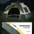 HARDLAND Outdoor Double Layer Camping Tent Easy Instant Pop Up
